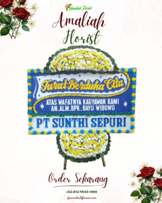 Papan Bunga Duka di Rorotan