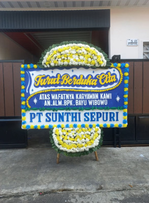 Papan Bunga Duka di Rorotan