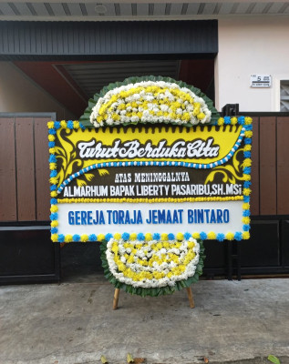 Papan Bunga Duka di Rorotan