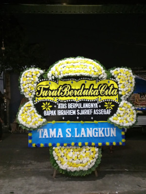 Papan Bunga Duka di Rorotan