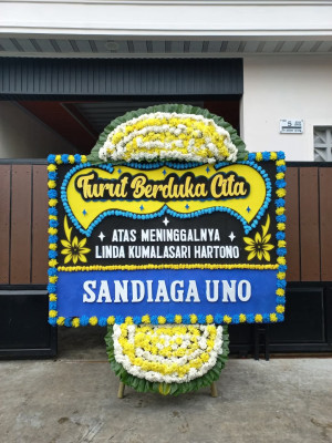 Papan Bunga Duka di Rorotan